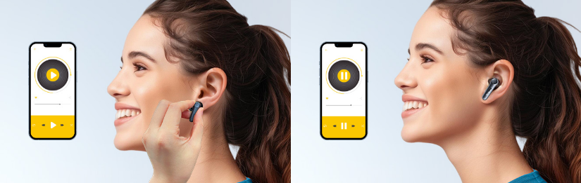 EarFun Air Pro4 着脱検知イメージ