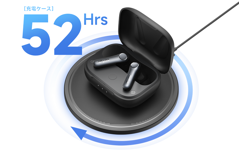 EarFun Air Pro4 ワイヤレス充電イメージ