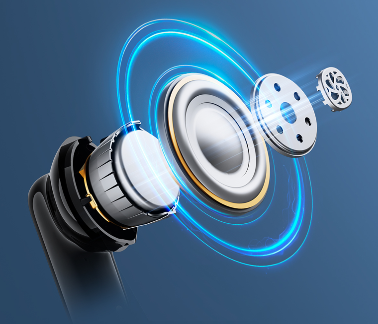 EarFun Air Pro 4i 11mmチタンコーティング複合振動板搭載