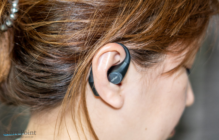 EarFun OpenJump 装着の図
